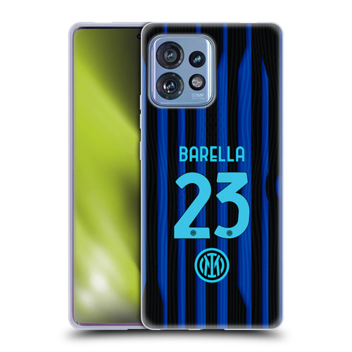 Fc Internazionale Milano 2025/26 Players Home Kit Nicolò Barella Soft Gel Case for Motorola Moto Edge 40 Pro/Plus 2023