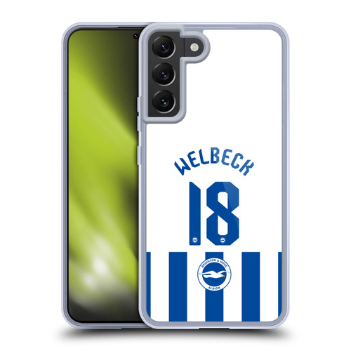 Brighton & Hove Albion F.C 2025/26 Players Home Kit Danny Welbeck Soft Gel Case for Samsung Galaxy S22+ 5G