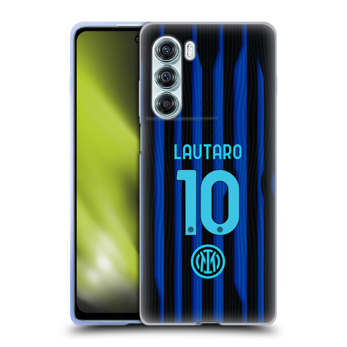 Fc Internazionale Milano 2025/26 Players Home Kit Lautaro Martínez Soft Gel Case for Motorola Edge S30 / Moto G200 5G