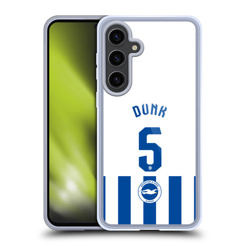 Brighton & Hove Albion F.C 2025/26 Players Home Kit Lewis Dunk Soft Gel Case for Samsung Galaxy S24+ 5G