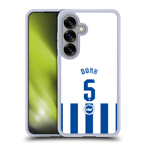 Brighton & Hove Albion F.C 2025/26 Players Home Kit Lewis Dunk Soft Gel Case for Samsung Galaxy S25