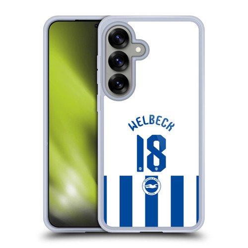 Brighton & Hove Albion F.C 2025/26 Players Home Kit Danny Welbeck Soft Gel Case for Samsung Galaxy S25
