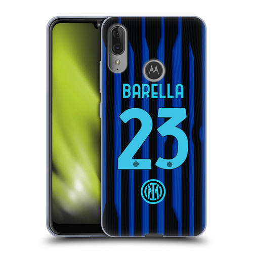 Fc Internazionale Milano 2025/26 Players Home Kit Nicolò Barella Soft Gel Case for Motorola Moto E6 Plus