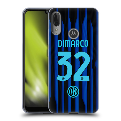 Fc Internazionale Milano 2025/26 Players Home Kit Federico Dimarco Soft Gel Case for Motorola Moto E6 Plus