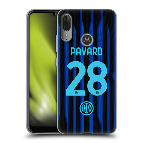 Fc Internazionale Milano 2025/26 Players Home Kit Benjamin Pavard Soft Gel Case for Motorola Moto E6 Plus
