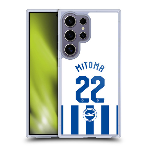 Brighton & Hove Albion F.C 2025/26 Players Home Kit Kaoru Mitoma Soft Gel Case for Samsung Galaxy S25 Ultra