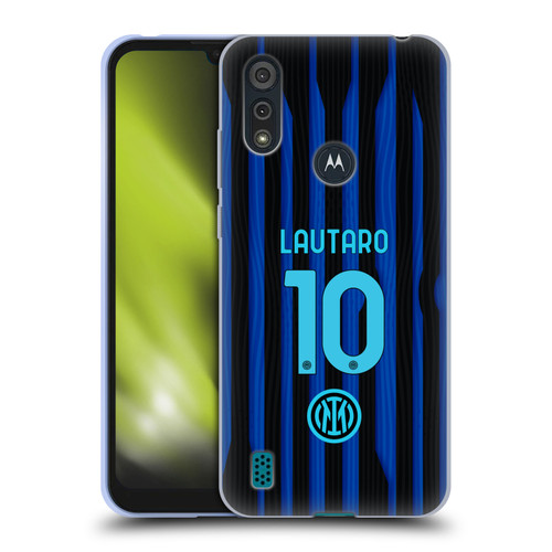 Fc Internazionale Milano 2025/26 Players Home Kit Lautaro Martínez Soft Gel Case for Motorola Moto E6s (2020)