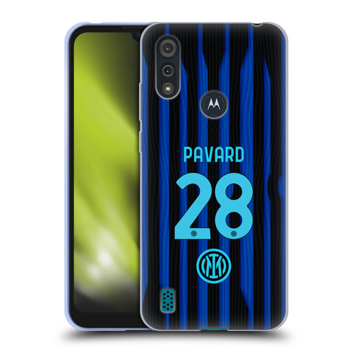 Fc Internazionale Milano 2025/26 Players Home Kit Benjamin Pavard Soft Gel Case for Motorola Moto E6s (2020)