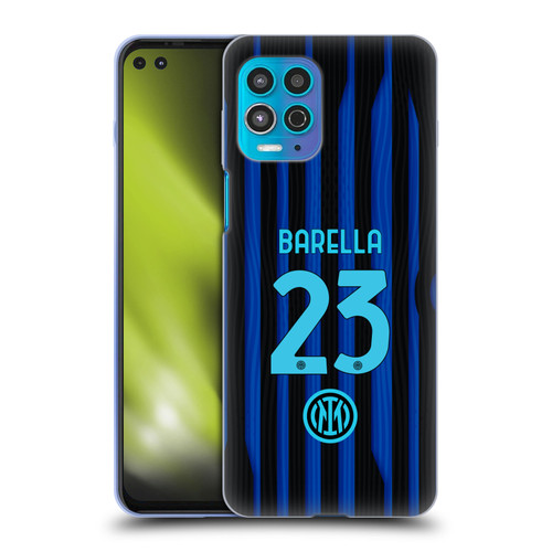 Fc Internazionale Milano 2025/26 Players Home Kit Nicolò Barella Soft Gel Case for Motorola Moto G100
