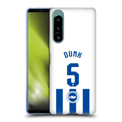 Brighton & Hove Albion F.C 2025/26 Players Home Kit Lewis Dunk Soft Gel Case for Sony Xperia 5 IV