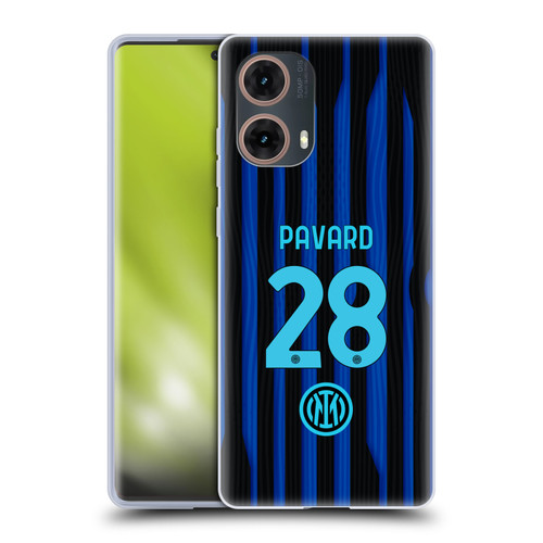 Fc Internazionale Milano 2025/26 Players Home Kit Benjamin Pavard Soft Gel Case for Motorola Moto G85