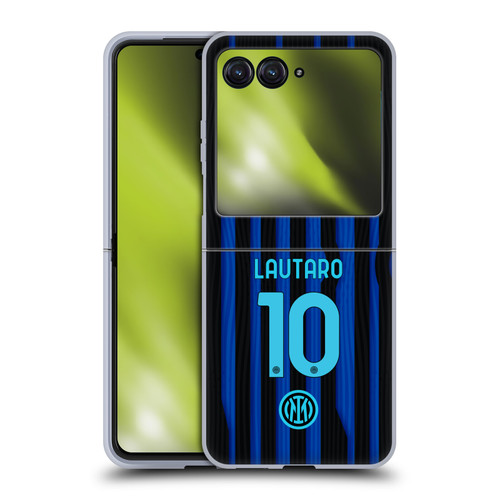 Fc Internazionale Milano 2025/26 Players Home Kit Lautaro Martínez Soft Gel Case for Motorola Razr 40 Ultra / Razr+ 2023