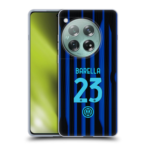 Fc Internazionale Milano 2025/26 Players Home Kit Nicolò Barella Soft Gel Case for OnePlus 12