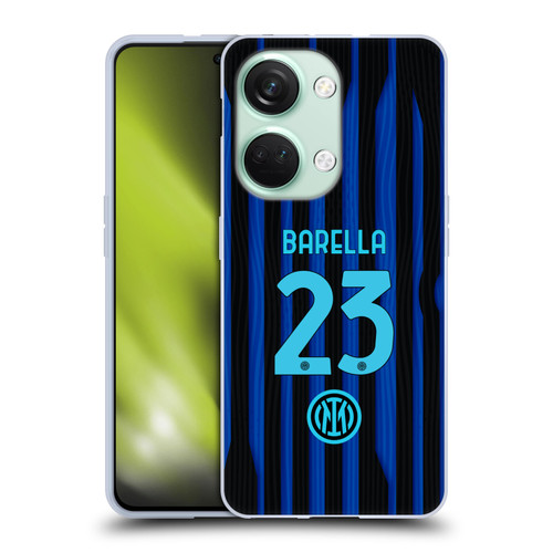Fc Internazionale Milano 2025/26 Players Home Kit Nicolò Barella Soft Gel Case for OnePlus Nord 3 5G