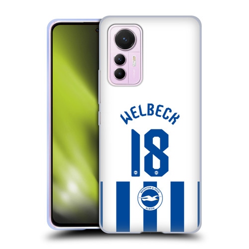 Brighton & Hove Albion F.C 2025/26 Players Home Kit Danny Welbeck Soft Gel Case for Xiaomi 12 Lite