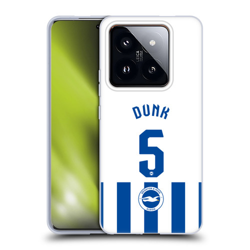 Brighton & Hove Albion F.C 2025/26 Players Home Kit Lewis Dunk Soft Gel Case for Xiaomi 14 Pro