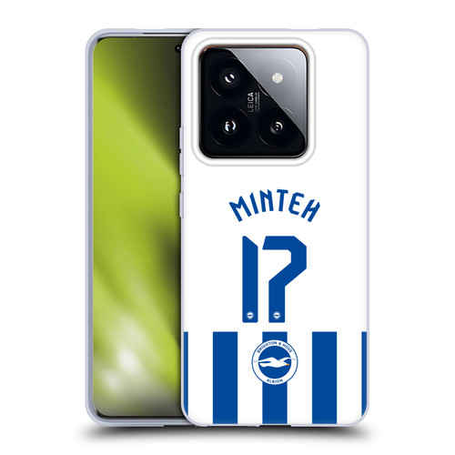Brighton & Hove Albion F.C 2025/26 Players Home Kit Yankuba Minteh Soft Gel Case for Xiaomi 14 Pro