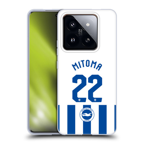 Brighton & Hove Albion F.C 2025/26 Players Home Kit Kaoru Mitoma Soft Gel Case for Xiaomi 14 Pro