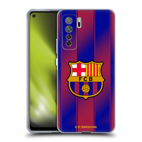 FC Barcelona 2025/26 Crest Kit Home Soft Gel Case for Huawei Nova 7 SE/P40 Lite 5G