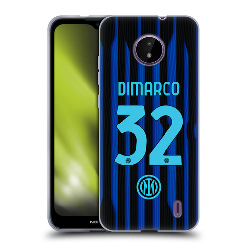 Fc Internazionale Milano 2025/26 Players Home Kit Federico Dimarco Soft Gel Case for Nokia C10 / C20