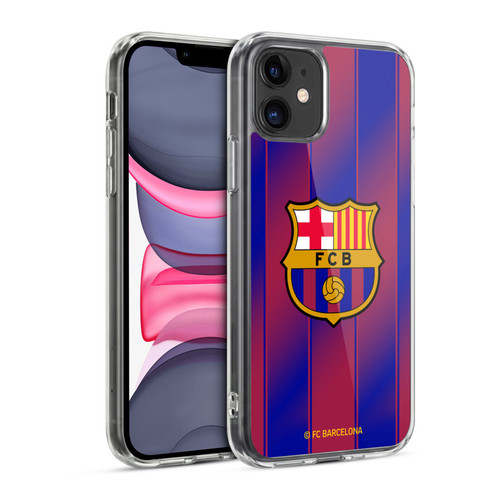 FC Barcelona 2025/26 Crest Kit Home Soft Gel Case for Apple iPhone 11