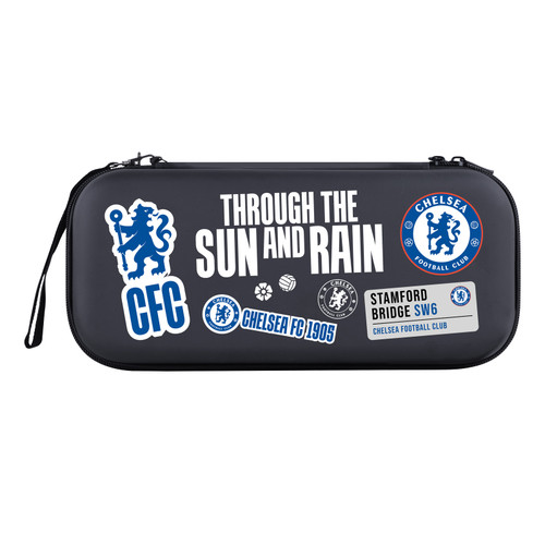 Chelsea Football Club Graphic Logo Sticker Collage Print Hard Storage Travel Carry Case for Nintendo Switch 2