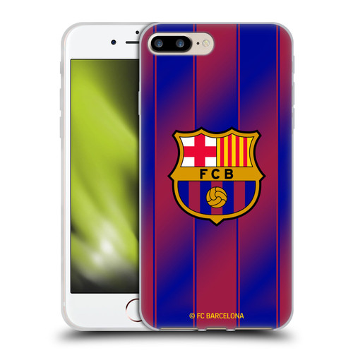 FC Barcelona 2025/26 Crest Kit Home Soft Gel Case for Apple iPhone 7 Plus / iPhone 8 Plus & MagSafe