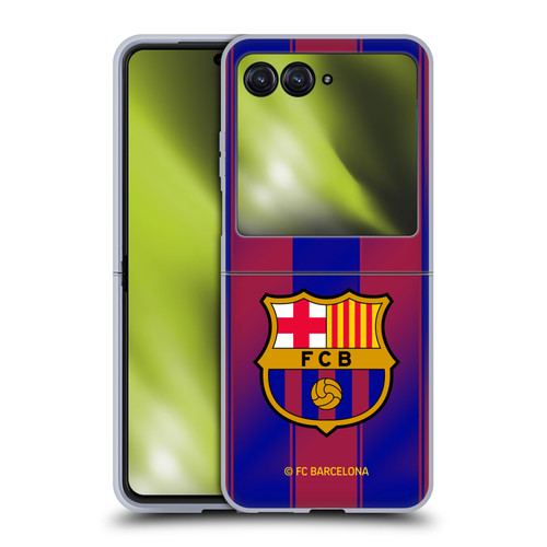 FC Barcelona 2025/26 Crest Kit Home Soft Gel Case for Motorola Razr 40 Ultra / Razr+ 2023