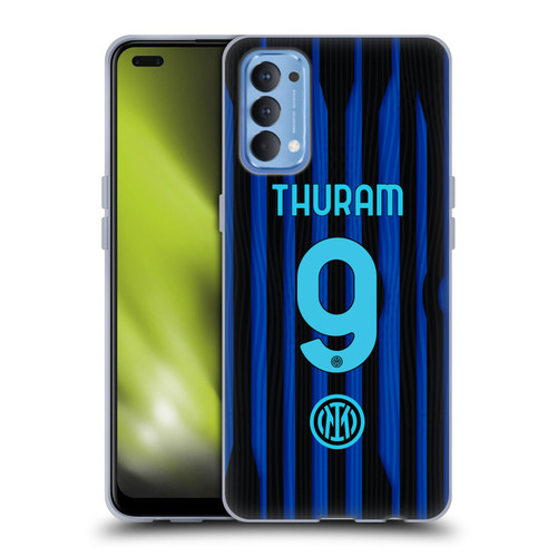 Fc Internazionale Milano 2025/26 Players Home Kit Marcus Thuram Soft Gel Case for OPPO Reno 4 5G