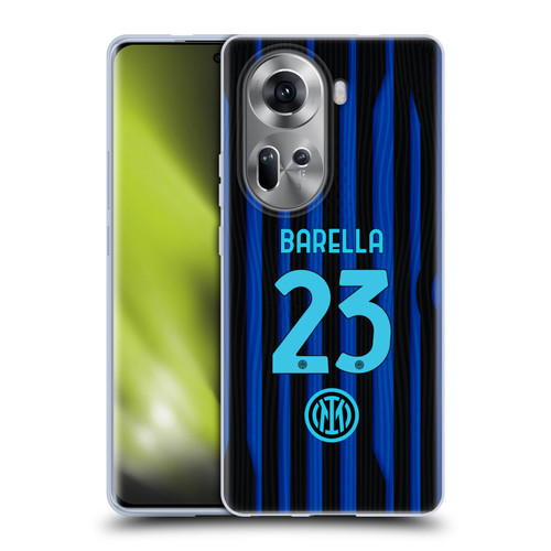 Fc Internazionale Milano 2025/26 Players Home Kit Nicolò Barella Soft Gel Case for OPPO Reno11