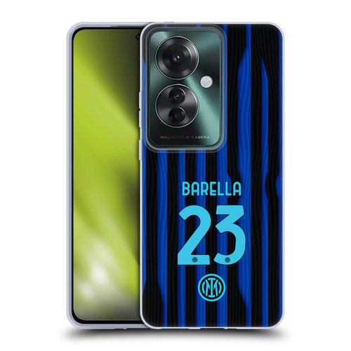 Fc Internazionale Milano 2025/26 Players Home Kit Nicolò Barella Soft Gel Case for OPPO Reno11 F 5G / F25 Pro 5G