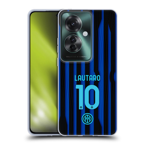 Fc Internazionale Milano 2025/26 Players Home Kit Lautaro Martínez Soft Gel Case for OPPO Reno11 F 5G / F25 Pro 5G