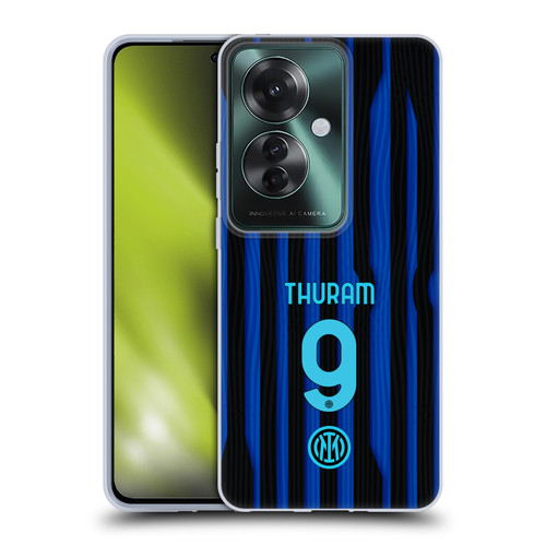 Fc Internazionale Milano 2025/26 Players Home Kit Marcus Thuram Soft Gel Case for OPPO Reno11 F 5G / F25 Pro 5G