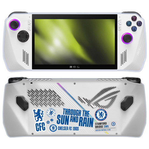 Chelsea Football Club Graphic Logo Sticker Collage Print Soft Gel Case for Asus ROG Ally