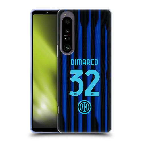 Fc Internazionale Milano 2025/26 Players Home Kit Federico Dimarco Soft Gel Case for Sony Xperia 1 IV
