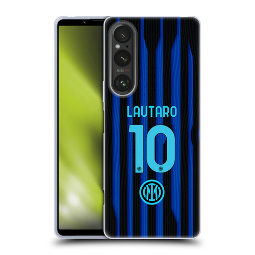 Fc Internazionale Milano 2025/26 Players Home Kit Lautaro Martínez Soft Gel Case for Sony Xperia 1 V 5G