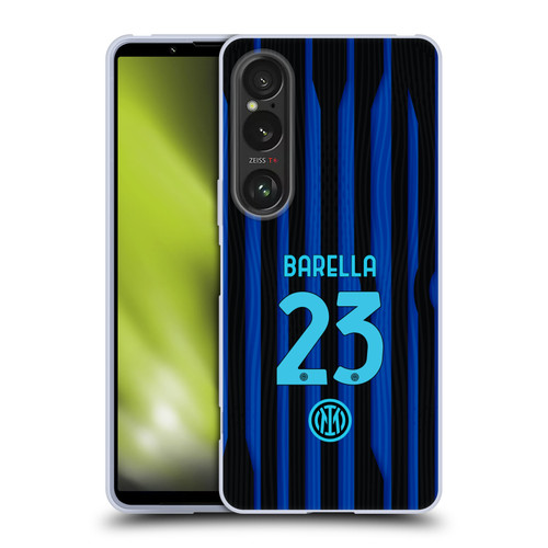 Fc Internazionale Milano 2025/26 Players Home Kit Nicolò Barella Soft Gel Case for Sony Xperia 1 VI 5G
