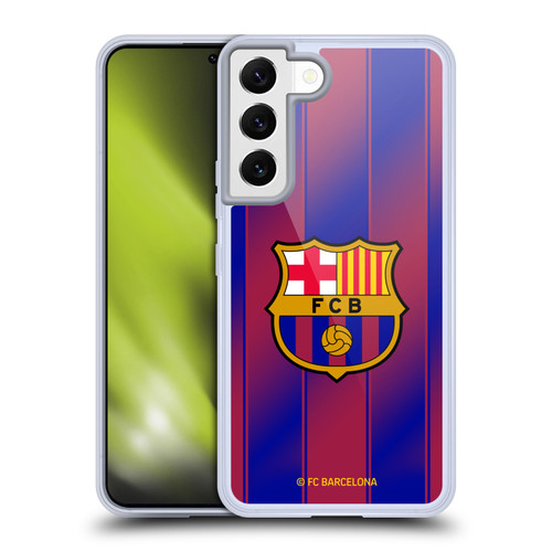 FC Barcelona 2025/26 Crest Kit Home Soft Gel Case for Samsung Galaxy S22 5G & MagSafe