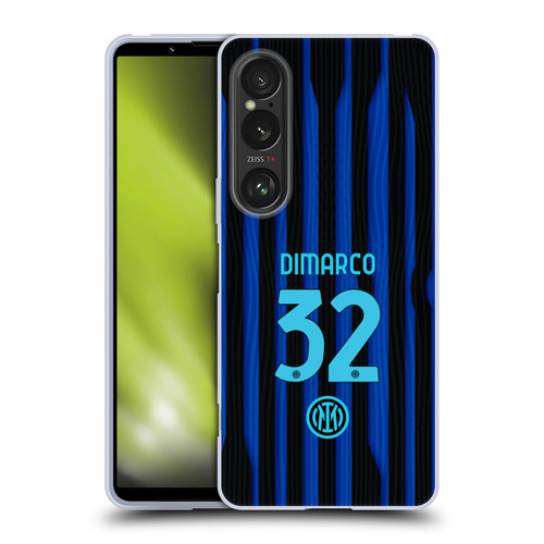 Fc Internazionale Milano 2025/26 Players Home Kit Federico Dimarco Soft Gel Case for Sony Xperia 1 VI 5G