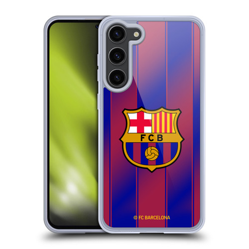 FC Barcelona 2025/26 Crest Kit Home Soft Gel Case for Samsung Galaxy S23+ 5G