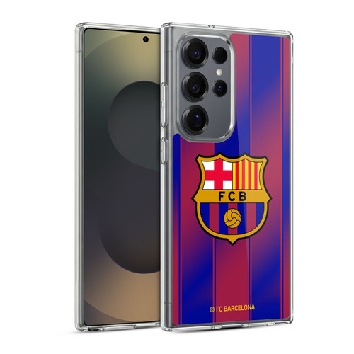 FC Barcelona 2025/26 Crest Kit Home Soft Gel Case for Samsung Galaxy S25 Ultra & MagSafe