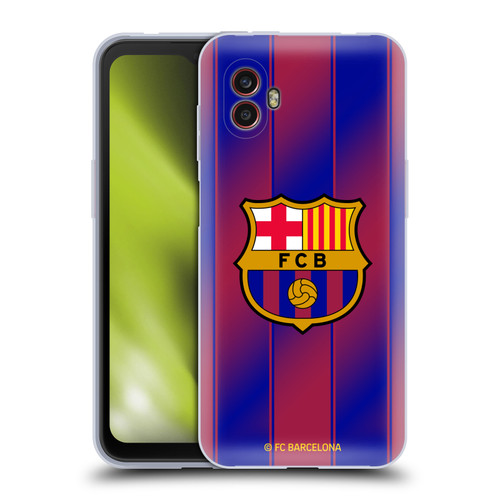FC Barcelona 2025/26 Crest Kit Home Soft Gel Case for Samsung Galaxy Xcover6 Pro/Pro2