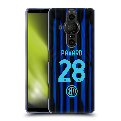 Fc Internazionale Milano 2025/26 Players Home Kit Benjamin Pavard Soft Gel Case for Sony Xperia Pro-I