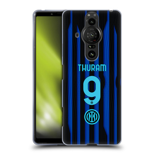 Fc Internazionale Milano 2025/26 Players Home Kit Marcus Thuram Soft Gel Case for Sony Xperia Pro-I