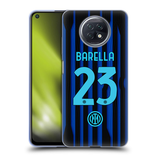 Fc Internazionale Milano 2025/26 Players Home Kit Nicolò Barella Soft Gel Case for Xiaomi Redmi Note 9T 5G