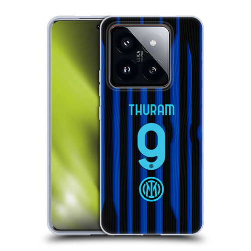 Fc Internazionale Milano 2025/26 Players Home Kit Marcus Thuram Soft Gel Case for Xiaomi 14 Pro