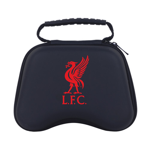 Liverpool Football Club Graphic Logo Red Liverbird Hard Storage Travel Carry Case for Sony PS5 DualSense & Xbox Controller