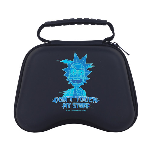 Rick And Morty Graphics Don't Touch My Stuff Hard Storage Travel Carry Case for Sony PS5 DualSense & Xbox Controller