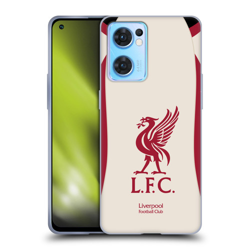 Liverpool Football Club 2025/26 Kit Away Soft Gel Case for OPPO Reno7 5G / Find X5 Lite