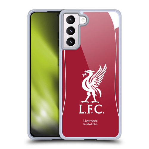 Liverpool Football Club 2025/26 Kit Home Soft Gel Case for Samsung Galaxy S21+ 5G Liverpool Football Club 2025/26 Kit Home Soft Gel Case for Samsung Galaxy S21+ 5G